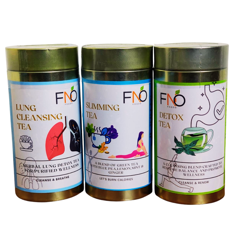 Daily Detox Wellness Tea 3 Months Pack | 3-in-1 Daily Wellness Tea Pack | Lung Purifying, Fat Burning Slimming & Total Body Detox