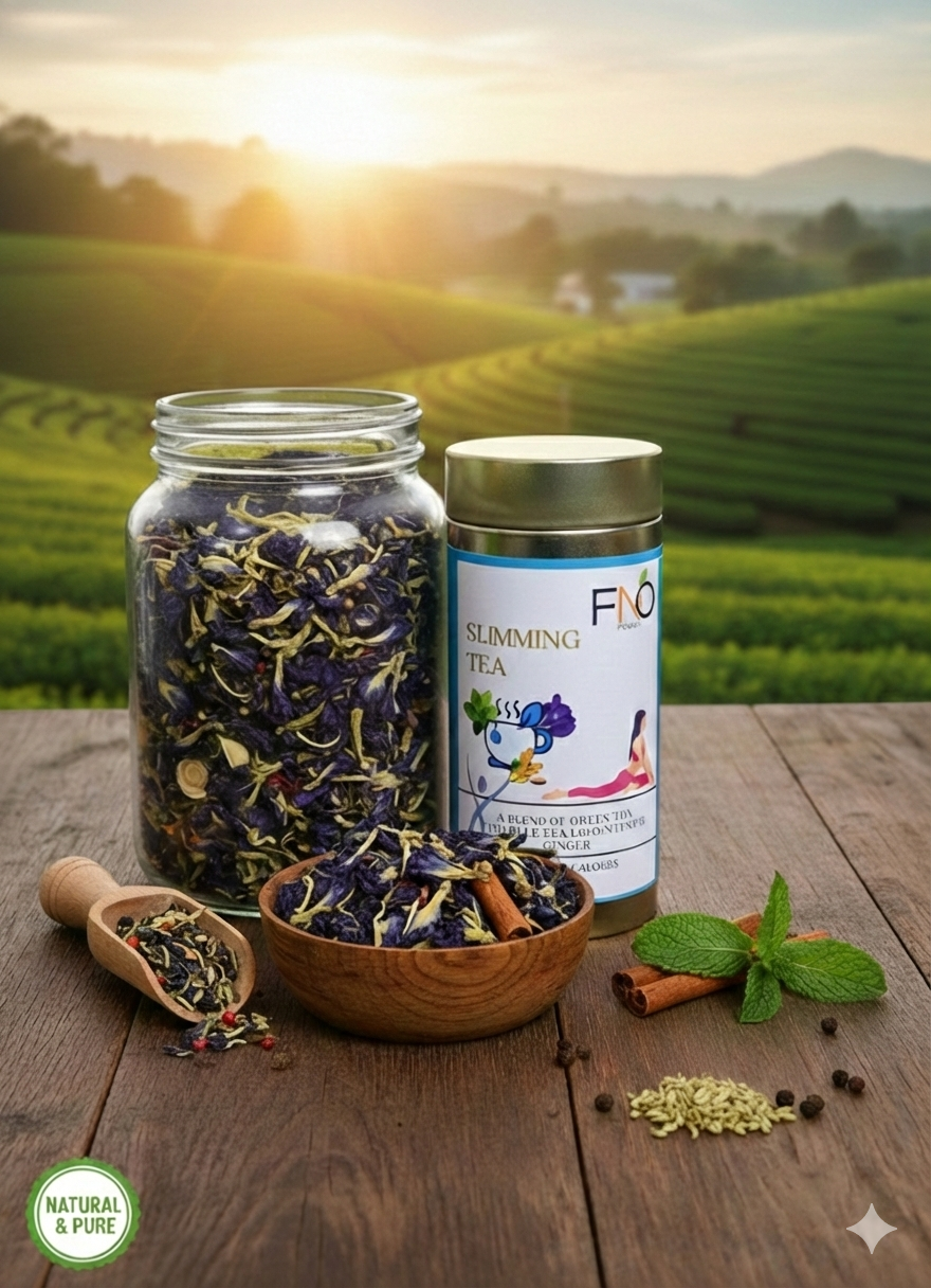 Slimming Tea | 3 Months Pack | Green Tea Blend | Herbal Infusion | Ayurvedic Ingredients & Free of Microplastics