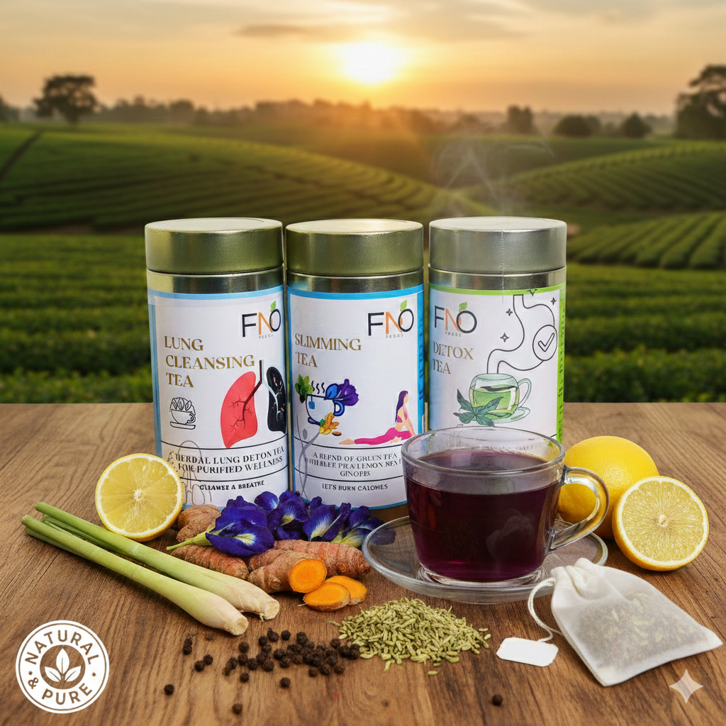 Daily Detox Wellness Tea 3 Months Pack | 3-in-1 Daily Wellness Tea Pack | Lung Purifying, Fat Burning Slimming & Total Body Detox